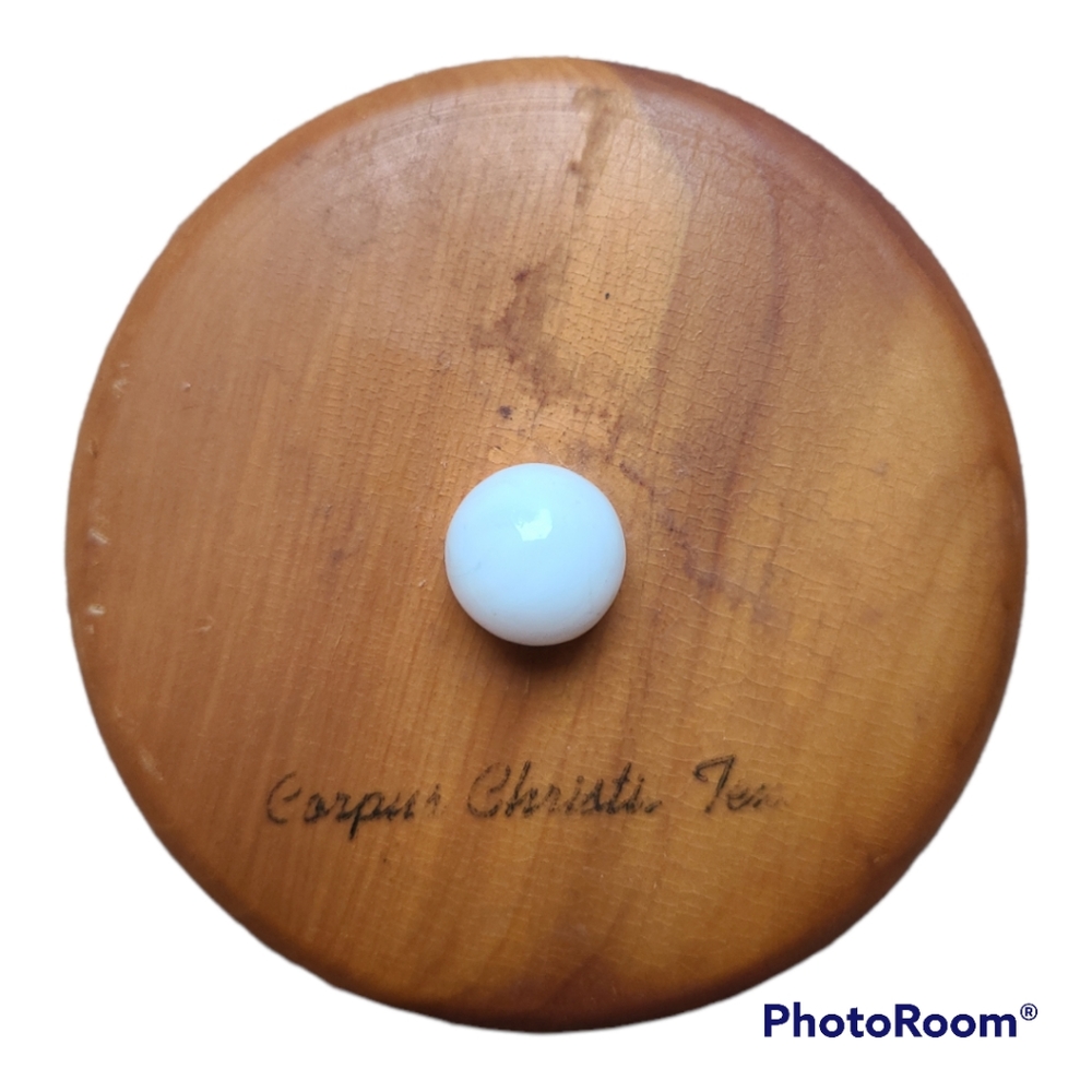 Wooden Heart Trinket Box from Corpus Christie Texas ~1980's - Picture 5 of 8